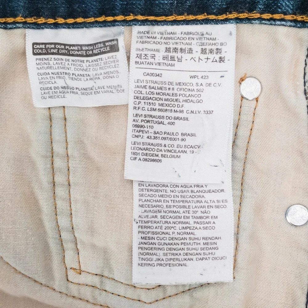 Levi's 505 Regular Fit Jeans Mens 32x30 Blue Straight Leg Cotton Fits 32 X 29